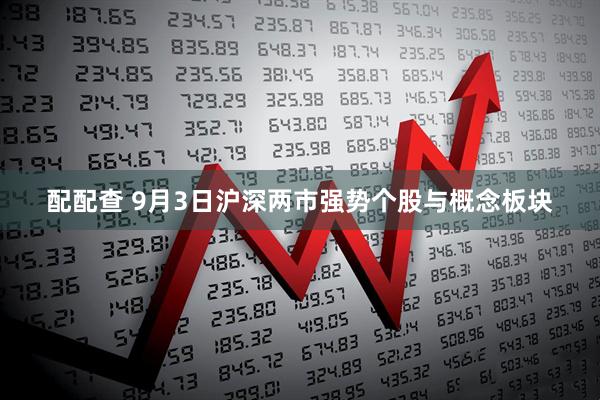 配配查 9月3日沪深两市强势个股与概念板块