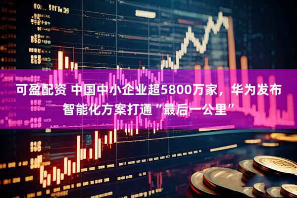 可盈配资 中国中小企业超5800万家，华为发布智能化方案打通“最后一公里”